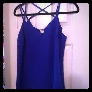 Blue Strappy Tank